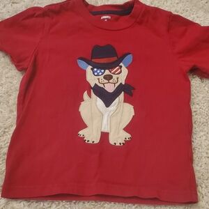 5 For‎ $25 Gymboree Red Patriotic Dog Kids T-Shirt Size 3T